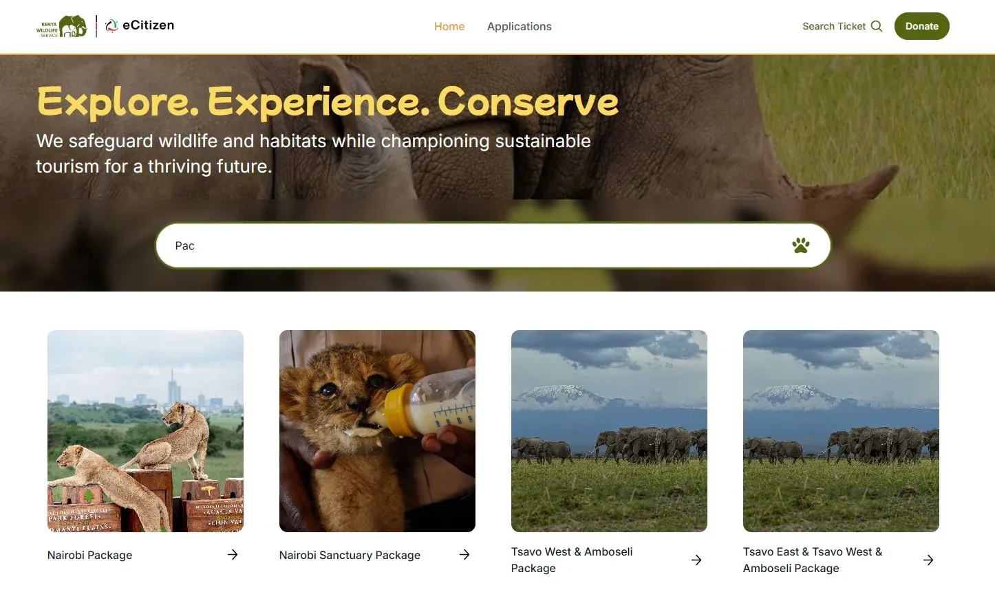 In der Suchleiste nach Package suchen